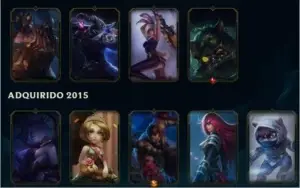 Conta Lol UNRANKED + 105 campeoes + 48 skins 2 ultimates