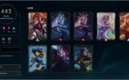 Conta LOL - 443 Skins - Platina 4