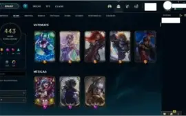 Conta LOL - 443 Skins - Platina 4