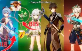 AR55 Arcontes, Nahida+BIS, Childe+BIS, Ganyu+BIS, Yoimiya