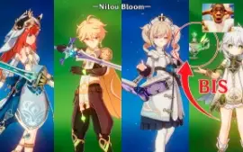 AR55 Arcontes, Nahida+BIS, Childe+BIS, Ganyu+BIS, Yoimiya