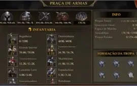 Vendo conta King of Avalon, Sh 38 + 02 farms Sh 17 e 18