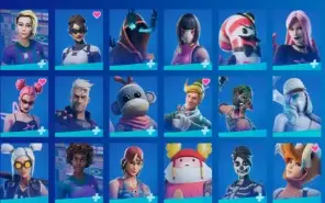 Conta Fortnite algumas skins raras
