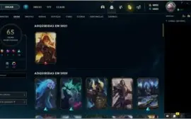 Conta LoL, Challenger season passada, 4825RP, 5 emote challg