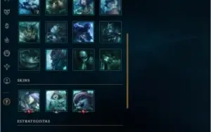 Conta gold com muitas skins e espolios mais de 200 reais gas