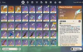 Hutao + Arma de Assinatura + 4 Tier5 + Exclusiva Aloy