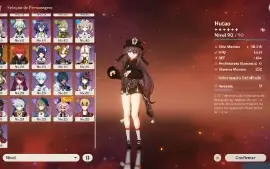 Hutao + Arma de Assinatura + 4 Tier5 + Exclusiva Aloy