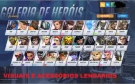 CONTA OVERWATCH BOA  || VÁRIAS SKINS E ACESSÓRIOS LENDÁRIOS