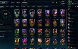 Conta lol gold I md5 paltina 56 champ 43 skins