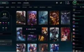 Conta lol gold I md5 paltina 56 champ 43 skins