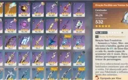 Conta Genshin Impact AR-53 c/ KLEE+MONA+ZHONG+VENTI+JEAN C1