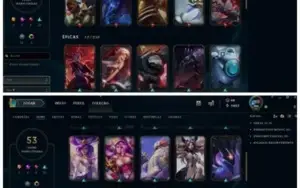 Conta lol prata 3 level 65 +100 champs e +50skin