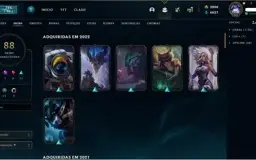 Conta lol lv293 2k de RP