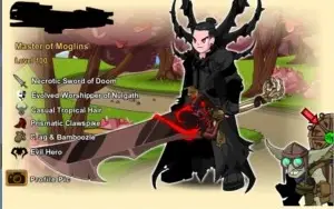 CONTA DE AQW LV 100 MOGLOMANCER GREAT THIEF E +