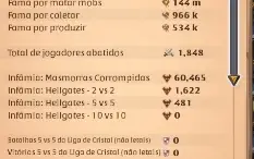 Conta Albion 190m de FAMA (Boa para qualquer conteudo)