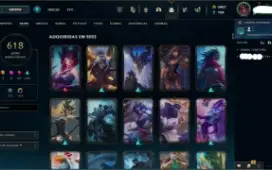 Conta Lvl 858 De 2014, 618 Skins (Miticas E Legado)