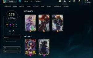 Conta com Rammus Rei, Kayle Juiza, Twitch medieval e MAIS-