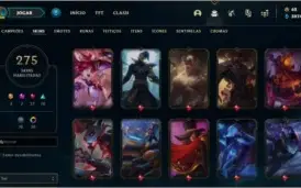 Conta com Rammus Rei, Kayle Juiza, Twitch medieval e MAIS-