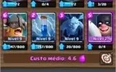 Conta Clash Royale Lvl 9 + 3 Lendárias + 150k Ouro 1k Gemas