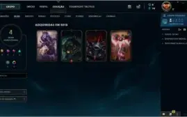 Conta Ouro 1 + skin Oriana Vitoriosa,Temmo Esqueadão Omega