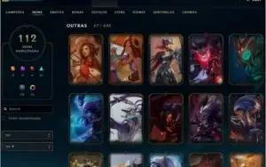 Conta LoL Plat 3 Level 178