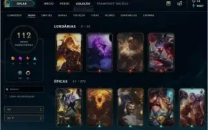 Conta LoL Plat 3 Level 178