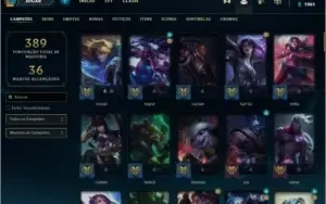 Conta platina 4 96 campeões 83 skins