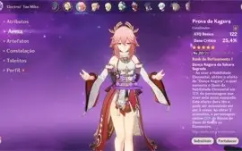 Yae Miko + Prova de Kagura, Jean + Aquila Favonia + Qiqi