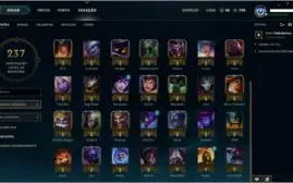 Conta Ouro V, 42 Campeões, 12 Skins