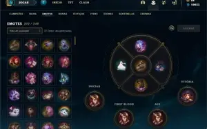 Conta Platina 1 com TODOS os champs e 315 Skins + 130 Cromas