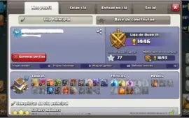 Conta clash of clans cv8 full