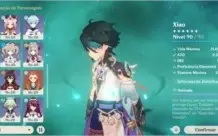 Genshin - Hu + Baculo, Xiao + Jade refino 2 + banner garanti