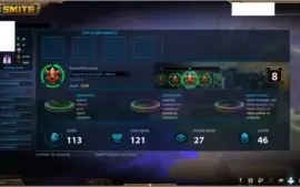 Conta Smite - 121 skins (T5 Thor)