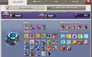 Conta CV 13 Full 100% (Construções, Muros e Heróis)