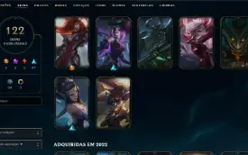 🎮 Conta LoL Nível 453 - 122 Skins, Todos os Campeões
