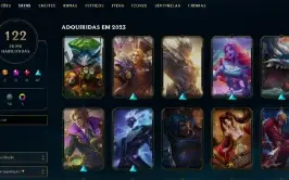 🎮 Conta LoL Nível 453 - 122 Skins, Todos os Campeões