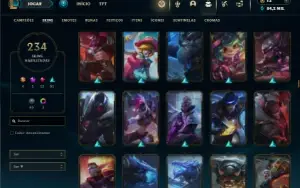 Bronze 2 com TODOS os champs e 234 Skins ( MAIN ADC )