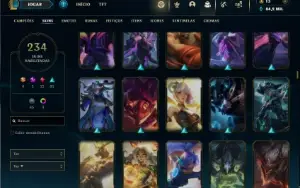 Bronze 2 com TODOS os champs e 234 Skins ( MAIN ADC )