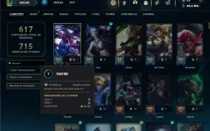 Bronze 2 com TODOS os champs e 234 Skins ( MAIN ADC )