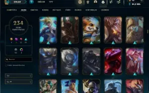 Bronze 2 com TODOS os champs e 234 Skins ( MAIN ADC )