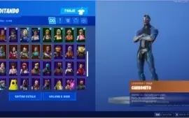 CONTA FORTNITE RARA VARIAS SKINS E DANÇAS