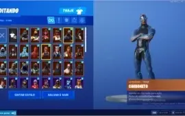 CONTA FORTNITE RARA VARIAS SKINS E DANÇAS