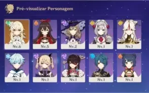 GENSHIN IMPACT - NA - AR7 - MELHORES 4 ESTRELAS DO JOGO