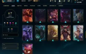 Bronze 1 com 125 Chams e 67 Skins