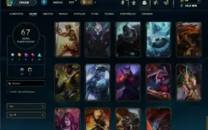 Bronze 1 com 125 Chams e 67 Skins