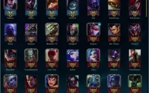 Conta de lol plat v quase full champ e +50 skins