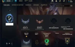 Conta bronze 1 com 150 Champs e 171 Skins
