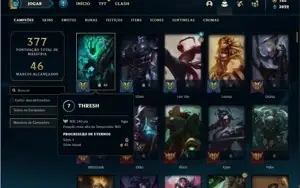 Conta bronze 1 com 150 Champs e 171 Skins