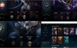 3 contas de lol, uma platina e as outras duas lv 30 e lv 40