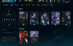Platina 4 com 23 Champs e 7 Skins ( Sem email confirmado )